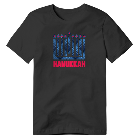 HANUKKAH PLAID T-SHIRT